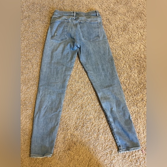 Agolde Blue Step Jeans size 28 Frayed Distressed - Picture 4 of 8